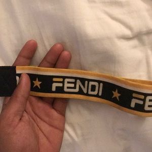 FENDI Headband, yellow and black